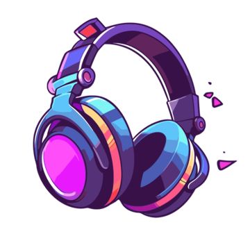 Headphones Design Art, Headphones Drawing Reference, Headphones Painting, Headphone Png, Headphone Drawing, Headphone Illustration, Headphone Art, Headphones Cartoon, Cartoon Headphones