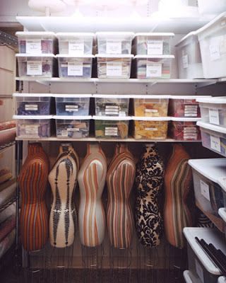 organized prop house | and photographs make up just a fraction of the prop house ... Fabrics Organization, Organize Wardrobe, Fabric Storage Ideas, Dress Form Stand, Organize A Pantry, Sewing Closet, Fabric Closet, Fabric Organization, Design Studio Workspace