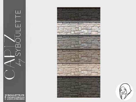 The Sims Resource - Capiz - Stony foundation Sims 4 Cc Siding Wall, Sims 4 Cc House Exterior Walls, Sims 4 Cc Mailbox Patreon, Sims 4 Cc Foundation Build, Sims 4 Brick Cc, Sims 4 Cc Exterior Wallpaper, Sims 4 Brick Wall, Sims 4 Cc Spandrel, Sims 4 Stone Wall Cc