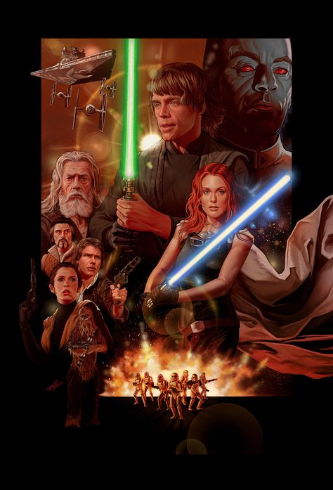 Heir To The Empire Art, Drew Struzan Star Wars, Star Wars Heir To The Empire, Star Wars Expanded Universe, Star Wars Legends Art, Heir To The Empire, Star Wars Fanart, Drew Struzan, Star Wars Legends