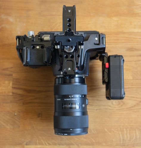 BMPCC 6k Camera with FXLion Nano One Battery on wooden plinth Bmpcc 6k Pro, Freelance Videographer, Blackmagic Cinema Camera, Camera Rig, Blackmagic Design, Cinema Camera, Pro Camera, Camera Gear, 4 Hours