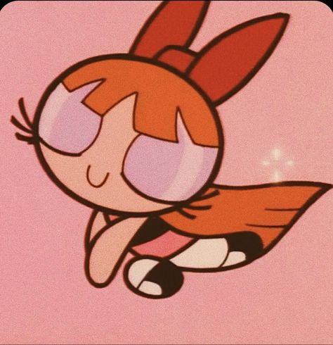 Cute Pfp Powerpuff, Powerpuff Blossom Aesthetic, Blossom Icon Powerpuff, Blossom Powerpuff Painting, Blossom Powerpuff Pfp, Blossom Ppg Aesthetic, Blossom Aesthetic Powerpuff, Pink Characters Cartoon, Blossom Powerpuff Girls Aesthetic