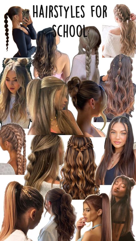 Cute Sporty Hairstyles, Soccer Hair, Hairstyle Examples, Easy Hairstyles For Thick Hair, Hair Inspiration Long, Sport Hair, Easy Hairstyles For Medium Hair, Hairstyles For Layered Hair, Hair Braid Videos