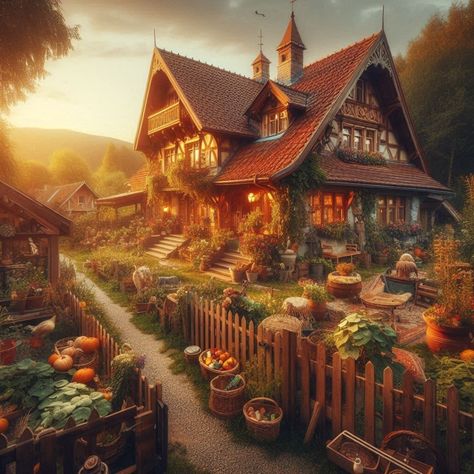 A gardener's dream cottage 🎃⭐️🪵 Images made with AI #ai #aiinterior #aiart #aiartcommunity #digitalart #art #instaart #artgallery #homedesign #homeinterior #homedecoration #beautiful #dreamhome #cluttercore #rusticdecor #rurallife #cottage #cottagecore #cottagedecor #nature #sunset Cottagecore House, Cottage Images, Dream Cottage, Rural Life, Building Ideas, Big Houses, Cottage Decor, Cottage Core, Insta Art