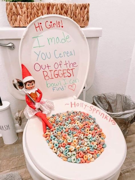 Brother Elf On The Shelf Ideas, Food Elf On The Shelf Ideas, Elf Cooking Ideas, Holiday Treats To Make With Kids, Elf On The Shelf Ideas Funny Hilarious 2 Elves, Elf On The Shelf With Dog Ideas, Elf On The Shelf Arrival Ideas Big Kids, Elf Ideas For Teenagers, Elf Of The Shelf Arrival