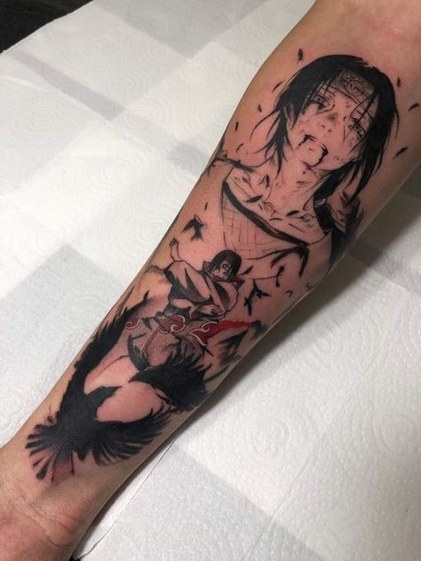 Itachi Tattoos Ideas, Uchiha Itachi Tattoo, Itachi Uchiha Tattoo Design, Itachi Uchiha Tattoo Ideas, Itachi Tattoo Design, Manga Tattoo Anime, Itachi Tattoos, Itachi Tattoo Ideas, Uchiha Tattoo