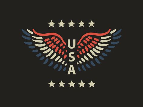 American Flag Graphic Design, Usa Logo Design, Patriotic Logo Design, Patriotic Graphic Design, Usa Graphic Design, Patriotic Branding, Patriotic Illustrations, Patriotic Logo, American Graphic Design