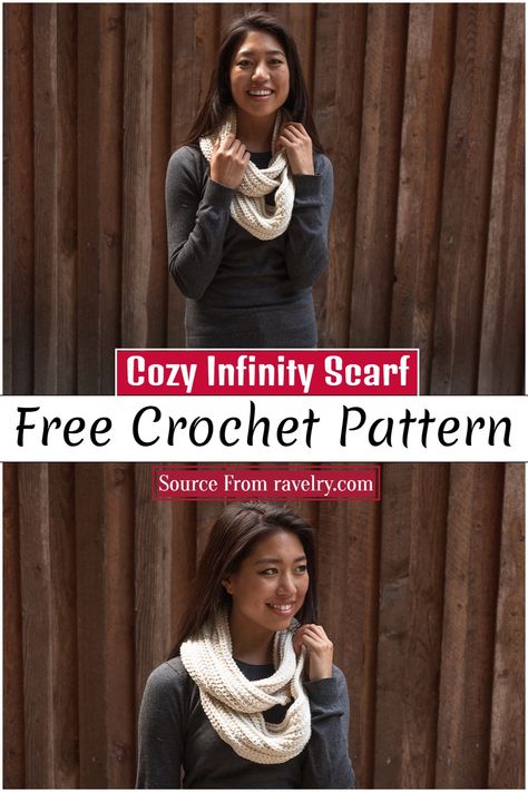 Infinity Scarf Free Pattern, Scarf Free Pattern, Useful Crochet, Crochet Infinity Scarf Pattern, Crochet Waffle Stitch, Infinity Scarf Pattern, Crochet Cozy, Crochet Wearables, Waffle Stitch