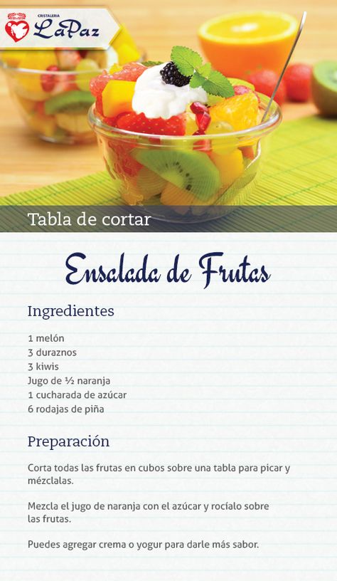 Ensalada de frutas Mexican Dessert Recipes, Food Cost, Custom Funko Pop, Creative Food Art, Mexican Dessert, Agua Fresca, Fruit Cups, Vegetable Salad, Creative Food