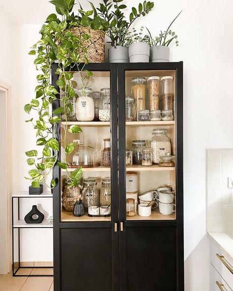 Organizing Your Pantry With IKEA For A Clutter-Free Kitchen 12 Ikea Kitchen Pantry, Ikea Pantry Organization, Pantry Hacks, Ikea Kitchen Storage, Ikea Pantry, Ikea Shelving Unit, Ikea Dining Room, Buy Kitchen Cabinets, Billy Ikea