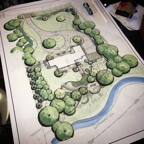 Color Master Plan #swh #landscapearchitecture #design #drawing #art Interior Architecture Sketch, Landscape Design Drawings, Furniture Design Sketches, Landscape Architecture Drawing, Interior Design Renderings, Interior Architecture Drawing, Landscape Sketch, Easy Landscaping, Garden Design Plans