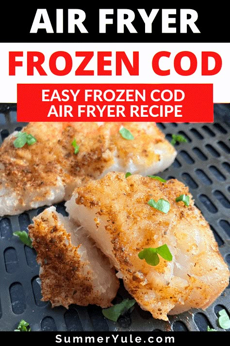 Can you cook frozen cod in air fryer? Yes! You don’t need to defrost frozen cod when you make this air fryer cod fish (no breading). If you’re looking for a light and low calorie air fryer recipe, this air fryer frozen cod is for you. You’ll love how easy it is to make this flaky fish for a tasty seafood dinner. Cooking Frozen Fish In Air Fryer, Air Fryer Cod From Frozen, Air Fry Frozen Cod Fillets, Frozen Haddock In Air Fryer, Air Fryer Frozen Cod Fillets, Cod Filets In Air Fryer, Frozen Cod Fillets Recipes Air Fryer, Frozen Cod Air Fryer Recipes, Cod In The Air Fryer