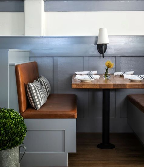 CALISTOGA INN | HAWKINS INTERIORS Boot Seating Restaurant, Inn Interior, Seating Restaurant, The Restaurant, Hotel Restaurant, Restaurant, Hotel, Interior Design, Design