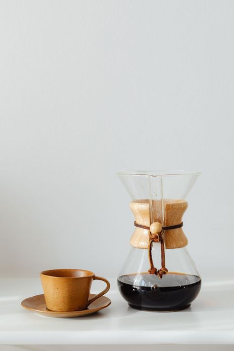 cup of coffee and a Chemex | Coffee photography Happy National Coffee Day, Coffee Lounge, Chemex Coffee, Coffee Shop Photography, National Coffee Day, Coffee Day, Coffee Pictures, Tea Brands, Filter Coffee