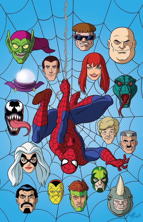 Spider-Man (Spider-Man: The Animated Series) Spider Man Animated Series, Spiderman Cartoon, Image Spiderman, Marvel Animation, Best Cartoons Ever, Spectacular Spider Man, Marvel Spiderman Art, Spiderman Comic, Variant Covers