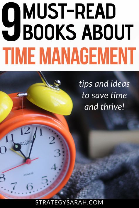 Reading these productivity and time management books will give you awesome tips and ideas for work and in life. Great for busy moms, teachers, kids, students, corporate employees, and more! #timemgmt #reading #books #readinglist #workingmom Productivity Books, Entrepreneur Books, Time Management Tools, Management Books, Time Tracker, Time Management Strategies, Good Time Management, Life Management, Energy Management