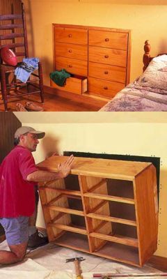 Space Saving Dresser, Well Decor, Decor Minimalist, Wall Storage, Home Decor Tips, My New Room, Home Hacks, Organization Ideas, Built Ins