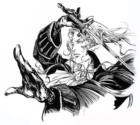 Ayami Kojima, Alucard Castlevania, Castlevania Wallpaper, Castlevania Anime, Nba Jam, Vampire Art, Art Studies, Pretty Art, Drawing Inspiration