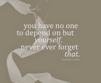 No one will ever have your back when time calls. Train yourself, improve yourself into a better person everyday so you can rely on your own when troubles come. Do not trust anyone, or else all you're gonna receive is disappointment. Being betrayed by my own mother, what a nice feeling! Rely On Yourself Quotes, Sleep Quotes, Words Worth, It Goes On, Amazing Quotes, True Words, Note To Self, Girl Quotes, Beautiful Quotes