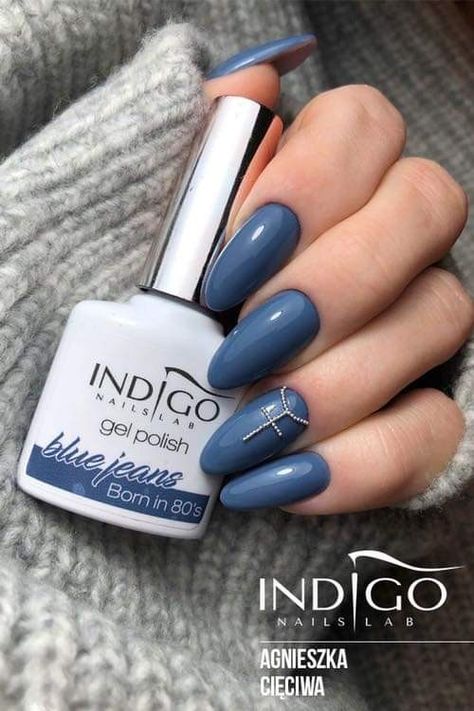 Indigo Nails Colour, Nail Paint Shades, Indigo Nails, Nails Colors, Indigo Colour, Paint Shades, Nail Paint, Nail Trends, Nails Art