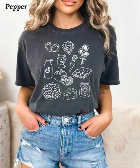 Farmers Market Tshirt, Hair Stylist Outfit, Support Your Local Farmer, Hair Stylist Shirts, Cosmetology Student, Hair Stylist Gifts, Colors Hair, Stylist Outfit, Shirt Hair