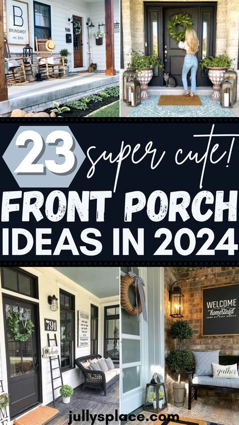 Front Porch Ideas Front Porch Furniture Layout, Porch Furniture Layout, Modern Front Porch Decor, Front Porch Seating, Spring Front Porch Decor, Country Front Porches, Modern Front Porches, Front Porch Bench, Small Porch Decorating