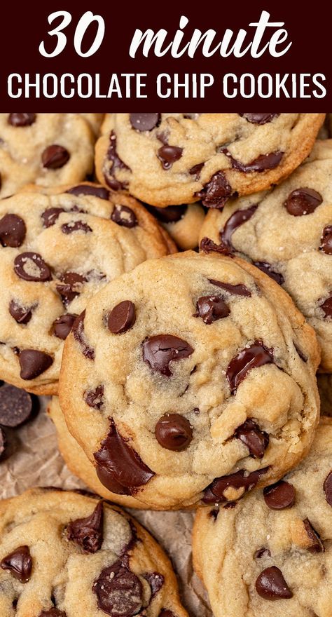 Big Chewy Chocolate Chip Cookies, Chocolate Chip Cookies From Scratch, Basic Cookie Recipe, Soft Chocolate Chip Cookies Recipe, Soft Chewy Chocolate Chip Cookies, Chewy Chocolate Chip Cookies Recipe, Simple Chocolate Chip Cookie Recipe, Cookie Recipes From Scratch, Cookies From Scratch