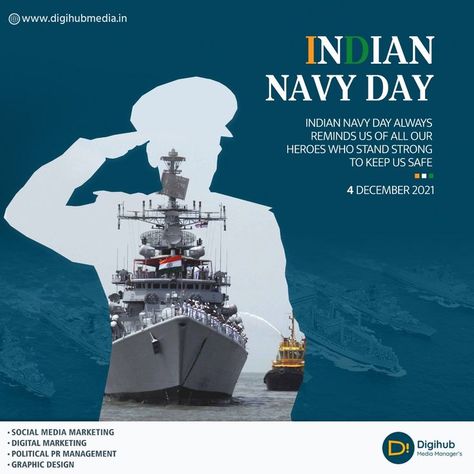 Let us celebrate Indian Navy Day by saluting all the navy men for their bravery, dedication and patriotism. #IndianNavyday #NavyDay #IndianNavyDay2021 #HappyIndianNavyday #Warriors #HappyIndianNavyDay2021 Dental Health Week, Indian Navy Day, Indian Flag Images, Navy Day, Tv Covers, Indian Navy, 4 December, Air Fighter, Stand Strong