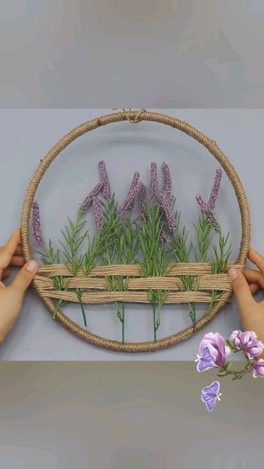 Mirabella DIY on Reels | Easy Diy Room Decor, Boho Crafts Diy, Rope Decor, Jute Crafts, Diy Yarn Crafts, Rope Crafts Diy, Garden Crafts Diy, Craft Room Decor, Art Decor Diy