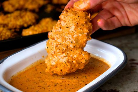 Chicken Tender Recipes Baked Ovens, Cajun Chicken Tenders, Crispy Cajun Chicken, Chicken Tender Recipes Baked, Oven Baked Chicken Tenders, Creamy Cajun Chicken, Crispy Oven Baked Chicken, Cajun Sauce, Baked Chicken Tenders