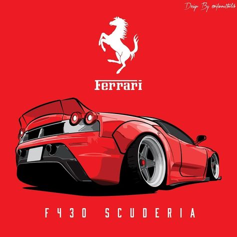 Red Ferrari #illustration #cardesign #sportcar #cooldesign Ferrari Christmas, Ferrari Illustration, Phone Collage, Red Ferrari, Bike Logo, Ferrari World, Ferrari Laferrari, Car Wallpaper, Ferrari Car