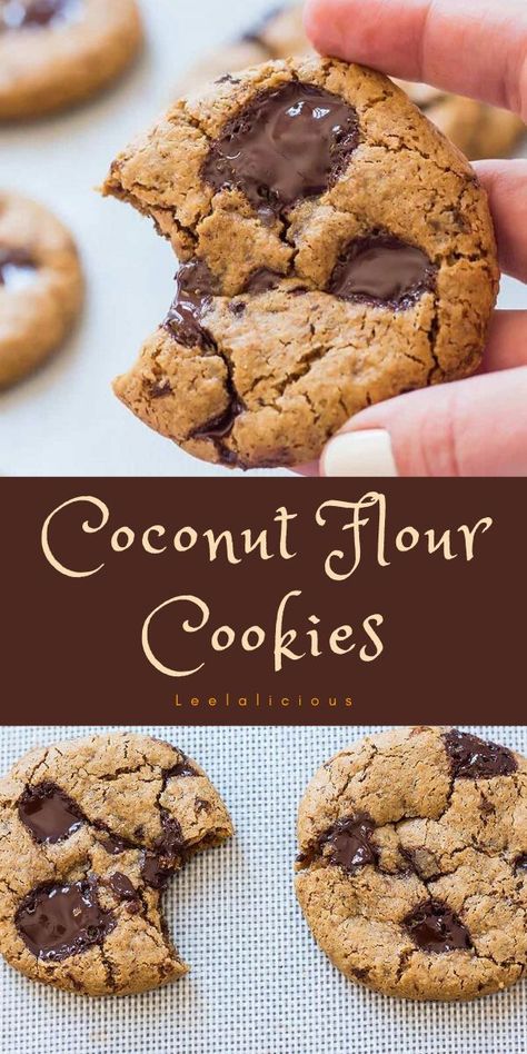 Chocolate Coconut Flour Cookies, Coconut Flour Baking Recipes, Vegan Coconut Flour Cookies, Healthy Coconut Flour Recipes, Candida Dessert Recipes, Keto Cookies Coconut Flour, Coconut Flour Cookies Easy, Vegan Coconut Flour Recipes, Cookies Coconut Flour