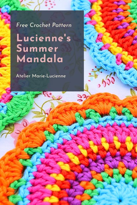 Crochet Round Mandala Free Pattern, Crochet Cd Mandala Pattern, Crochet Mandala Tutorial, Crochet Mandala Pattern Easy, Simple Crochet Mandala, Mandala Crochet Free Pattern Circles, Crochet Medallions Free Pattern, Mandela Crochet Free Pattern, Easy Crochet Mandala Pattern Free