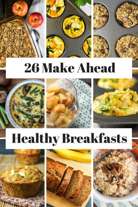 Make Ahead Breakfasts, Healthy Make Ahead Breakfast, Healthy Breakfast On The Go, Slender Kitchen, Quick Healthy Breakfast, Healthy Breakfasts, Think Food, Breakfast On The Go, Health Breakfast