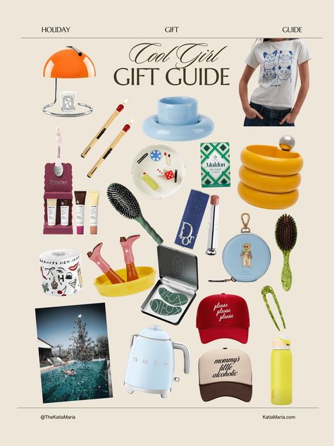 Holiday Gift Guide 2024: Cool Girl Gift Guide — KATIA MARIA Cool Girl Gift Guide, It Girl Gift Guide, Gift Guides For Women, Best Gifts For Women In 30s, Gift Guides 2024, Cool Girl Gifts, 2024 Gift Guide, Gift Guide 2024, Stocking Stuffers Women