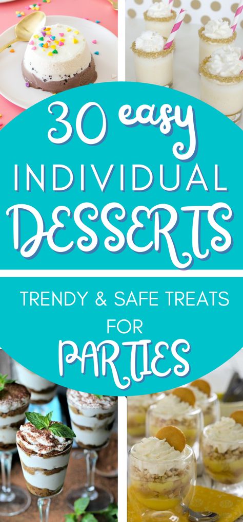 30 Single-Serving Desserts for Parties (Easy, Safe & Classy!) British Dessert Recipes, Mini Dessert Easy, Desserts For Parties, Cheap Desserts, Finger Food Desserts, Finger Desserts, Easy Party Desserts, Mini Dessert Recipes, Dessert Cups Recipes