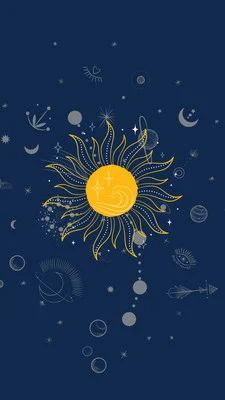 Starred - Canva Sun And Moon Aesthetic Wallpaper, Moon And Sun Wallpaper, Sun And Moon Aesthetic, Moon Aesthetic Wallpaper, Moon Sun Tattoo, Sun Wallpaper, Phone Wallpaper Boho, Phone Lockscreen, Sun Illustration