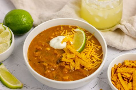 Whether you need a warm, comforting meal for a cold night or you're craving vibrant Mexican flavors and the ease of soup, our Macro-Friendly Chicken Tortilla Soup is the perfect answer. Full of protein & flavor and so easy to throw together, this soup is sure to become a family favorite. There's nothing I love ... Read more Healthy Macros, Chicken Fajita Soup, Instant Pot Soup Recipes, Instant Pot Soup, Macro Meals, Soup And Stew, Chicken Tortilla Soup, Fire Roasted Tomatoes, Chicken Tortilla