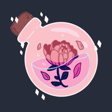 Check out this awesome 'Magic+flower+potion' design on @TeePublic! Potion Aesthetic, Other Aesthetic, Magic Flower, Aesthetic T Shirts, T Shirts, Glass, Anime, Pink, Design