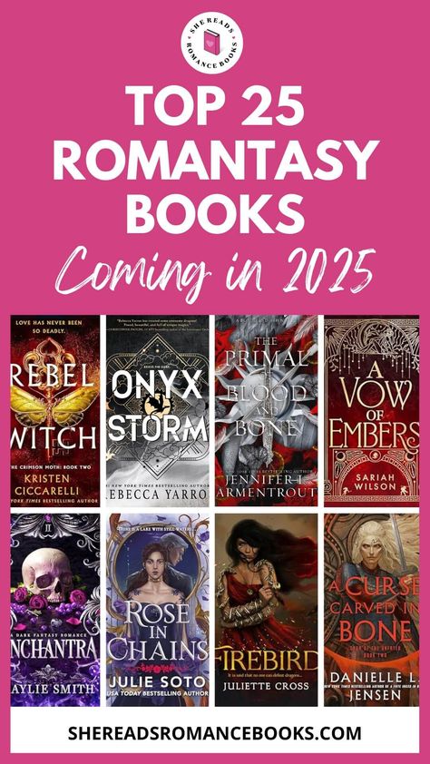 Ya Romance Books No Spice, New Book Releases 2025, Book Recommendations Fantasy Romance, Fae Books To Read, Booktok Checklist Romance, 2025 Book Releases, Romantasy Book Recs, Romantasy Book Aesthetic, Romantasy Book Recommendations