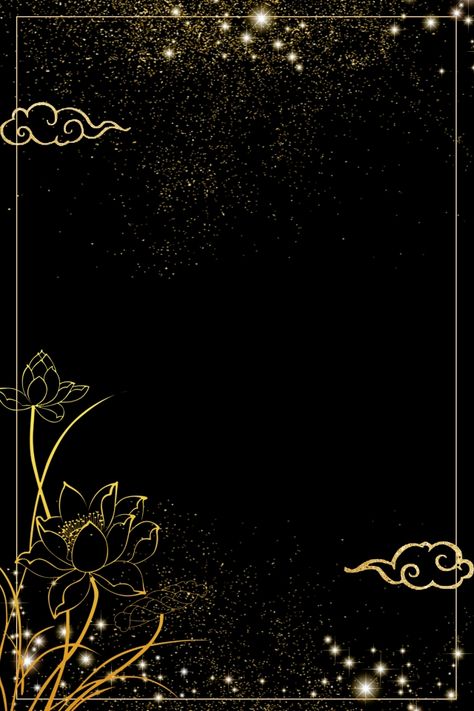 Black Gold Black Gold Flower Minnie Wallpaper, Yuumei Art, Gold Wallpaper Background, Glitter Texture, Witchy Wallpaper, Invitation Background, Black Background Wallpaper, Poster Background Design, Flower Background Wallpaper