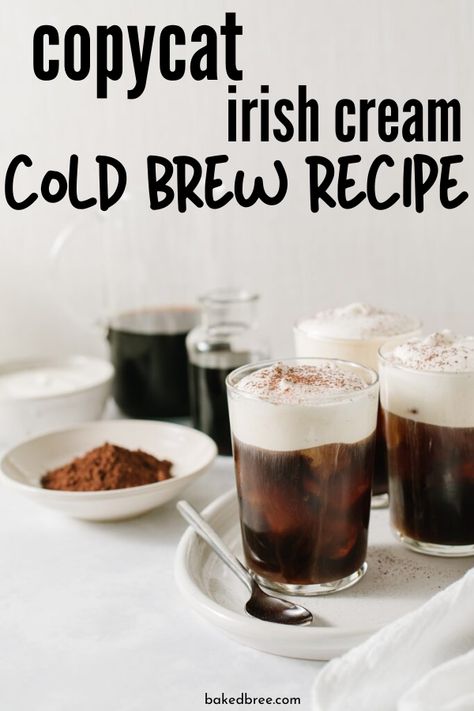 Irish Cream Syrup, Irish Cream Cold Brew, Christmas Bites, Drinks Starbucks, Homemade Irish Cream, Cream Cold Brew, Cold Brew Recipe, Cold Brew At Home, Coffee Creamers