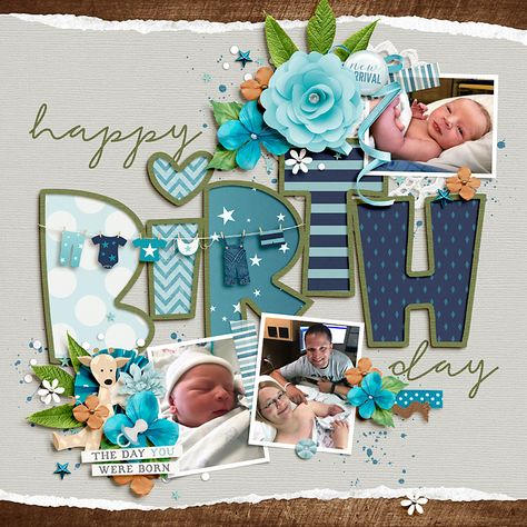 Coming Home From Hospital Scrapbook Page, Birth Scrapbook Layouts, Sonogram Scrapbook Page Ideas, Birth Scrapbook Ideas, Scrapbook For Baby Boy, Baby Scrapbook Pages Layouts, Baby Shower Scrapbook Ideas, Toddler Scrapbook Ideas, Scrapbook Ideas Baby Girl