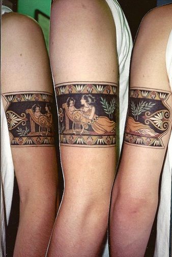 People With Tattoos, Women With Tattoos, Ancient Art Tattoo, Band Tattoos, Tattoo Trend, Greek Mythology Tattoos, Mythology Tattoos, Egyptian Tattoo, Greek Tattoos