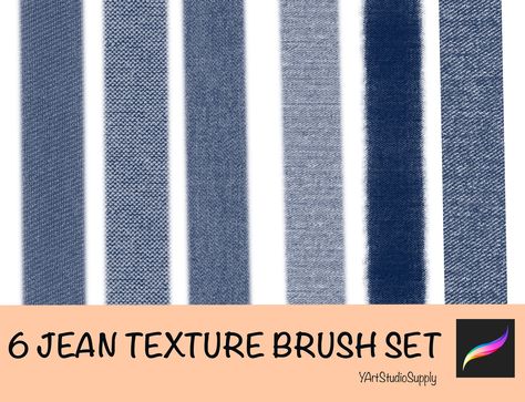 6 Jean Texture Procreate Brush Set｜Fashion Fabric Pattern Jean Texture, Texture Procreate, Procreate Pocket, Free Stamps, Free Procreate, Procreate Brushes Free, Fabric Textures, Jeans Fabric, Procreate App