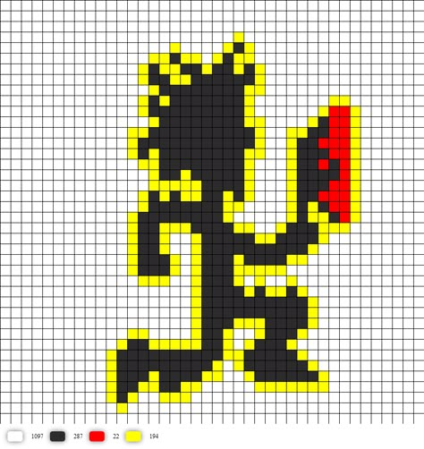 Hatchet Man Perler Beads, Juggalo Pixel Art, Juggalo Perler Beads, Art The Clown Perler Beads, Insane Clown Posse Perler Beads, Icp Perler Bead Patterns, Creepy Perler Bead Patterns, Clown Perler Beads, Hatchet Man