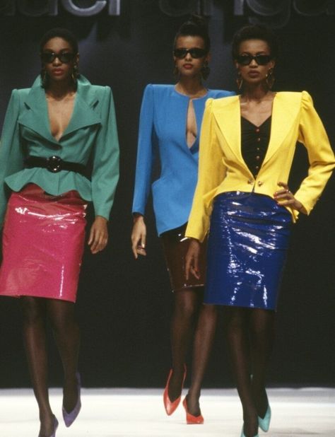 1980 80s Runway, Emmanuel Ungaro, 1980s Looks, 1980’s Fashion, Gena Rowlands, Fashion 1980s, Fashion Decades, 80's Fashion, 80s And 90s Fashion