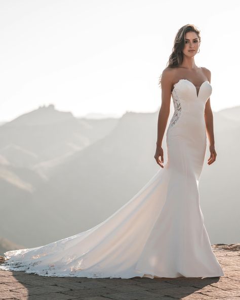 🚨 NEW ARRIVAL ALERT 🚨 This gorgeous crepe gown arrived today and we couldn’t wait to share it with you all!! Swipe to see this stunner without the detachable long sleeves ⏭️ . . . #bride #bridal #wedding #weddingdress #weddings #bridetobe #2024bride #2025bride #mnbride #minnesotabride #classicbride #allurebridals #newarrival #bellabride #bellabridalbtq 2026 Wedding, Wedding Gown Preservation, Kleinfeld Bridal, Allure Bridals, Fit And Flare Wedding Dress, Designer Bridal Gowns, Allure Bridal, Prom Girl, Wedding Dresses Plus Size