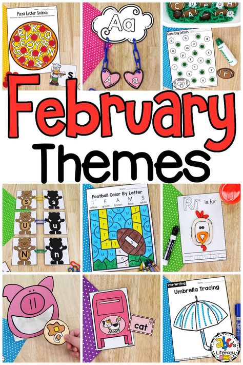 Are you looking for resources for your February lesson plans? Check out these February Preschool Themes! These activities for the holidays & special days in February will make learning fun for your young students. Click on the link to learn more! February Lesson Plan Themes For Toddlers, February Kindergarten Themes, Preschool Themes For February, February Themes For Kindergarten, February Lesson Plan Themes, February Songs For Preschool, February Themes For School, February Storytime Themes, Preschool February Themes