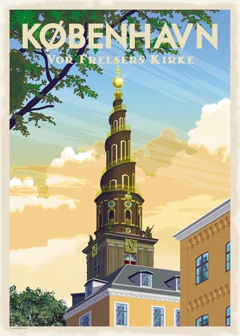 Wanderlust Decor, Apartment Wall Art, Copenhagen Travel, Denmark Travel, Building An Empire, Travel Wall Art, Travel Inspired, Vintage Travel Posters, City Art